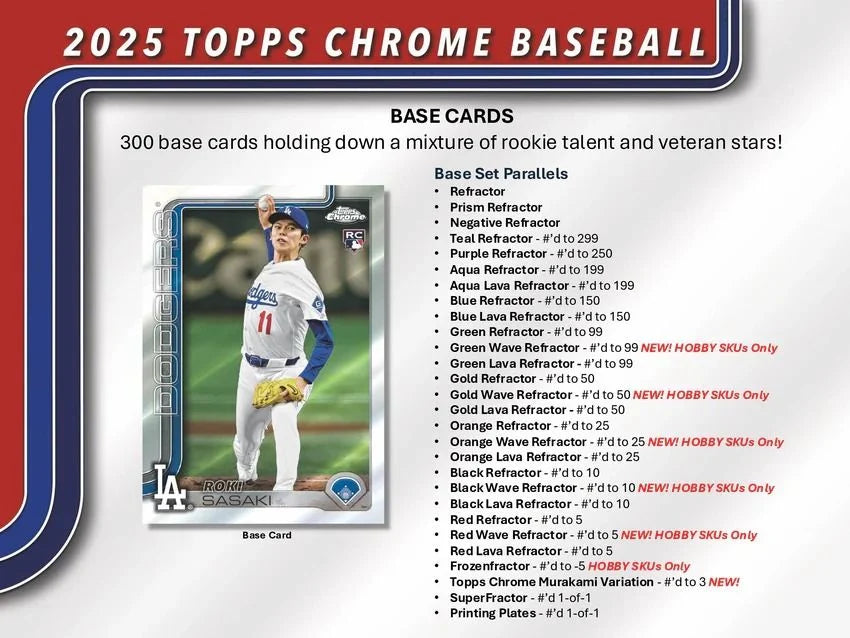 Topps 2025 Chrome MLB Baseball Value Blaster Box