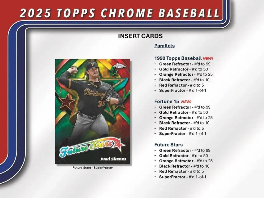Topps 2025 Chrome MLB Baseball Value Blaster Box
