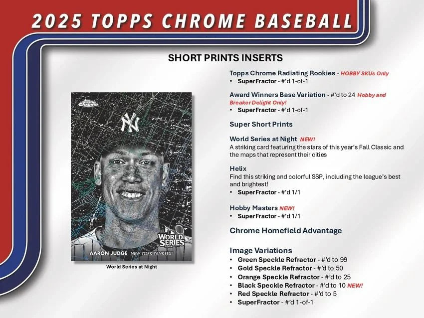 Topps 2025 Chrome MLB Baseball Value Blaster Box